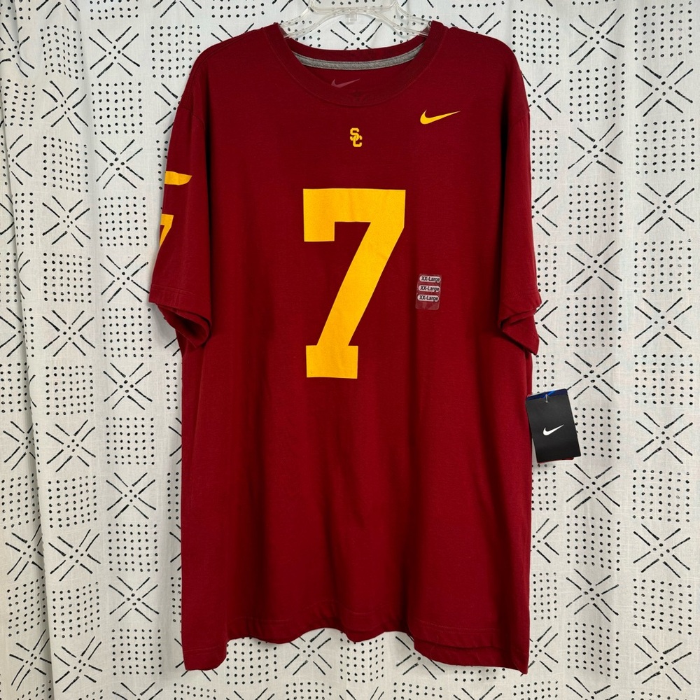 NIKE USC Trojans #7 Jersey-Inspired T-Shirt